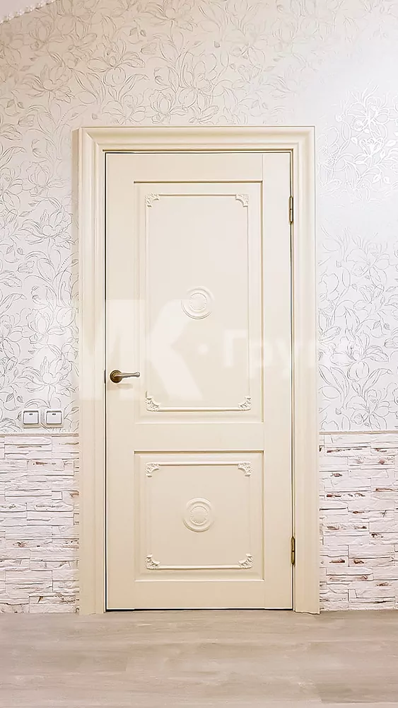 DreamDoors ПГ Прайм 1 лепнина №7 белое дерево