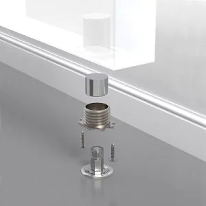 Упор дверной скрытый STELS TR прозрачный