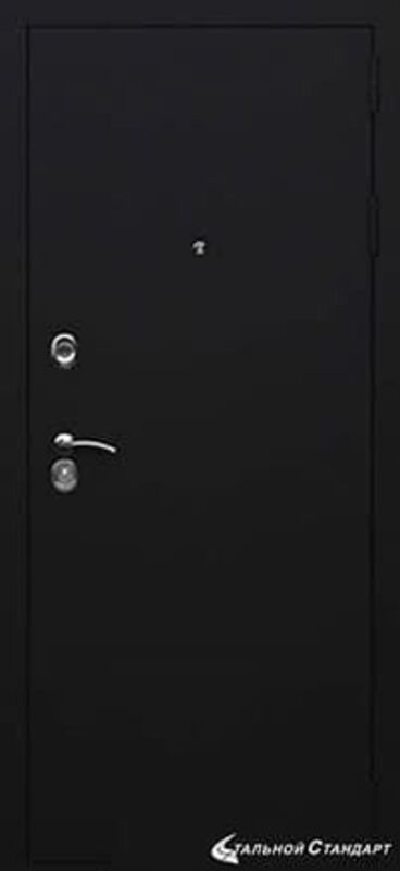 Входная дверь МКМ Бастион Оптима Люкс (Черная шагрень)