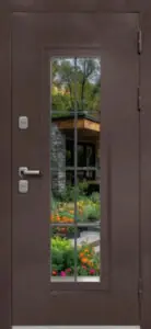 МКМ Люкс 7 Стеклопакет Ковка ТЕРМО (Букле шоколад)