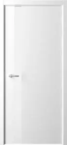 Межкомнатная дверь ПО Геометрия-5 (Белое ст) Белая эмаль